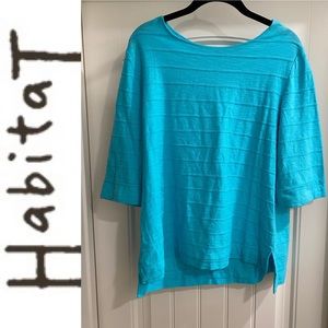 Turquoise 3/4 sleeve tee from Habitat